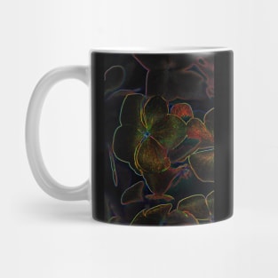 Black Panther Art - Flower Bouquet with Glowing Edges 21 Mug